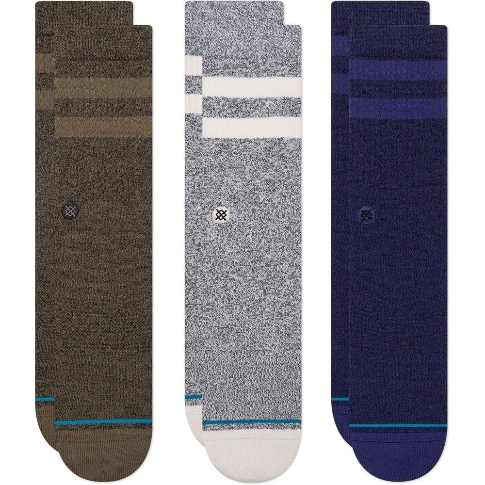 imageStance Casual Cotton Crew Joven Socks 3Pack Cotton Blend and Cushioning Arch SupportMulticolor Joven