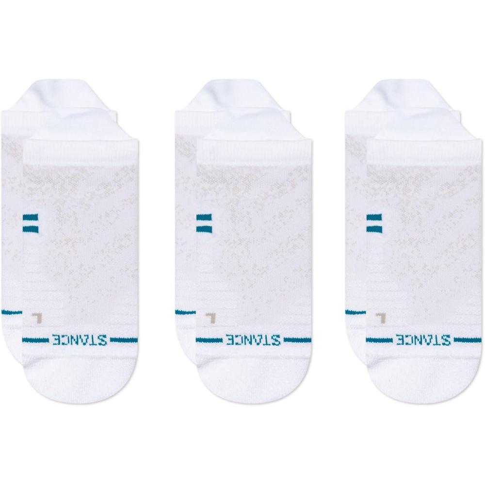 imageStance Icon Athletic Performance Tab Socks 3Pack Nylon Blend Socks Arch SupportWhite