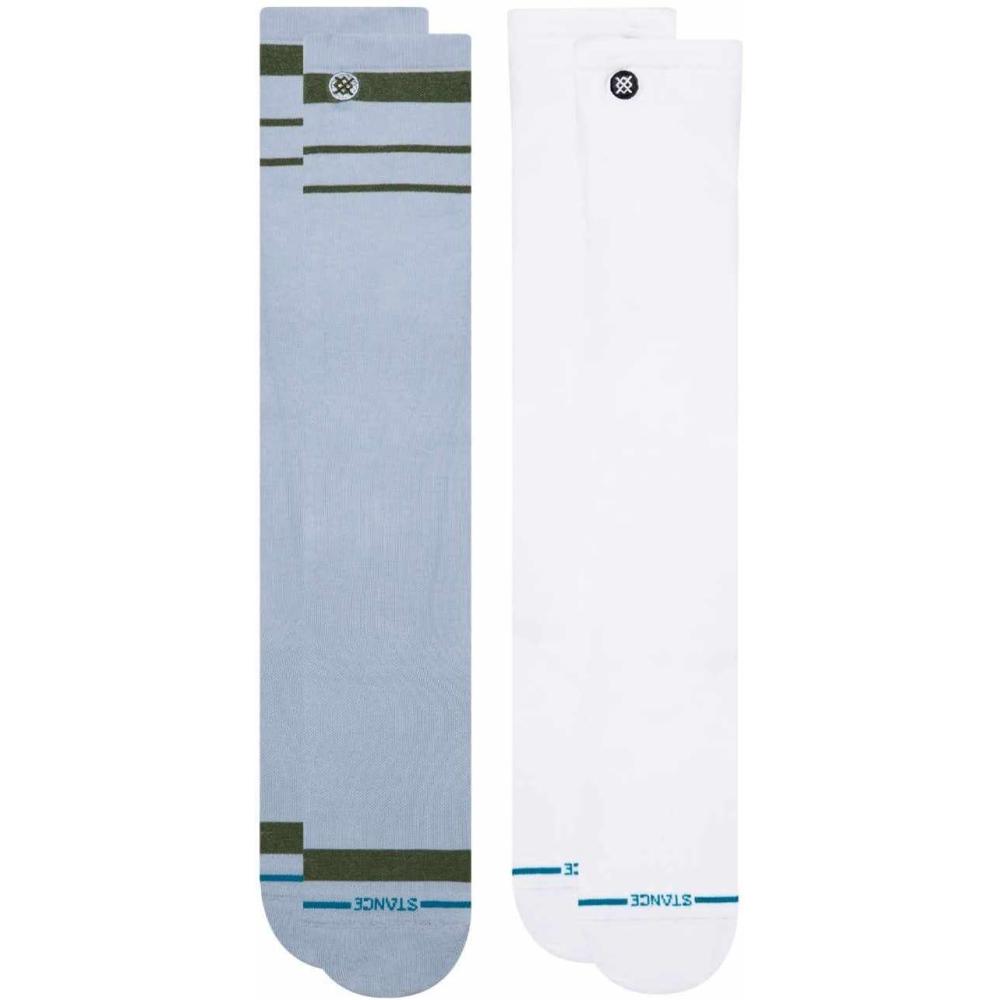 imageStance Unisex Compression OTC Socks Bundle  Icon White ampamp Stripe Periwinkle Large 2 Pairs