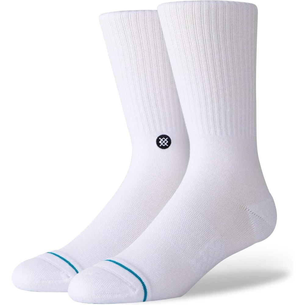 imageStance mens Icon Classic Crew Casual Sock White Medium US