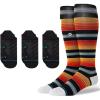 imageStance Compression ampamp Ultralight Performance Socks Bundle for Men ampamp Women  Over the Calf 1520mmHg Compression  3Pack Tab Socks  Large Multicolor ampamp Run Black