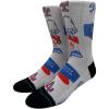 imageStance Mens LA Dodgers Local Crew SocksGreyRoyalRed