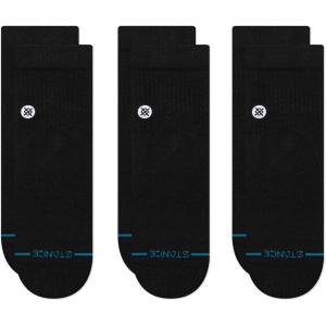 Stance Icon Quarter Socks [3 Pack](Black)