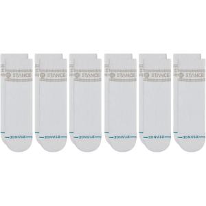 Stance Vital Quarter Sock 6-Pack for Men and Women(White)