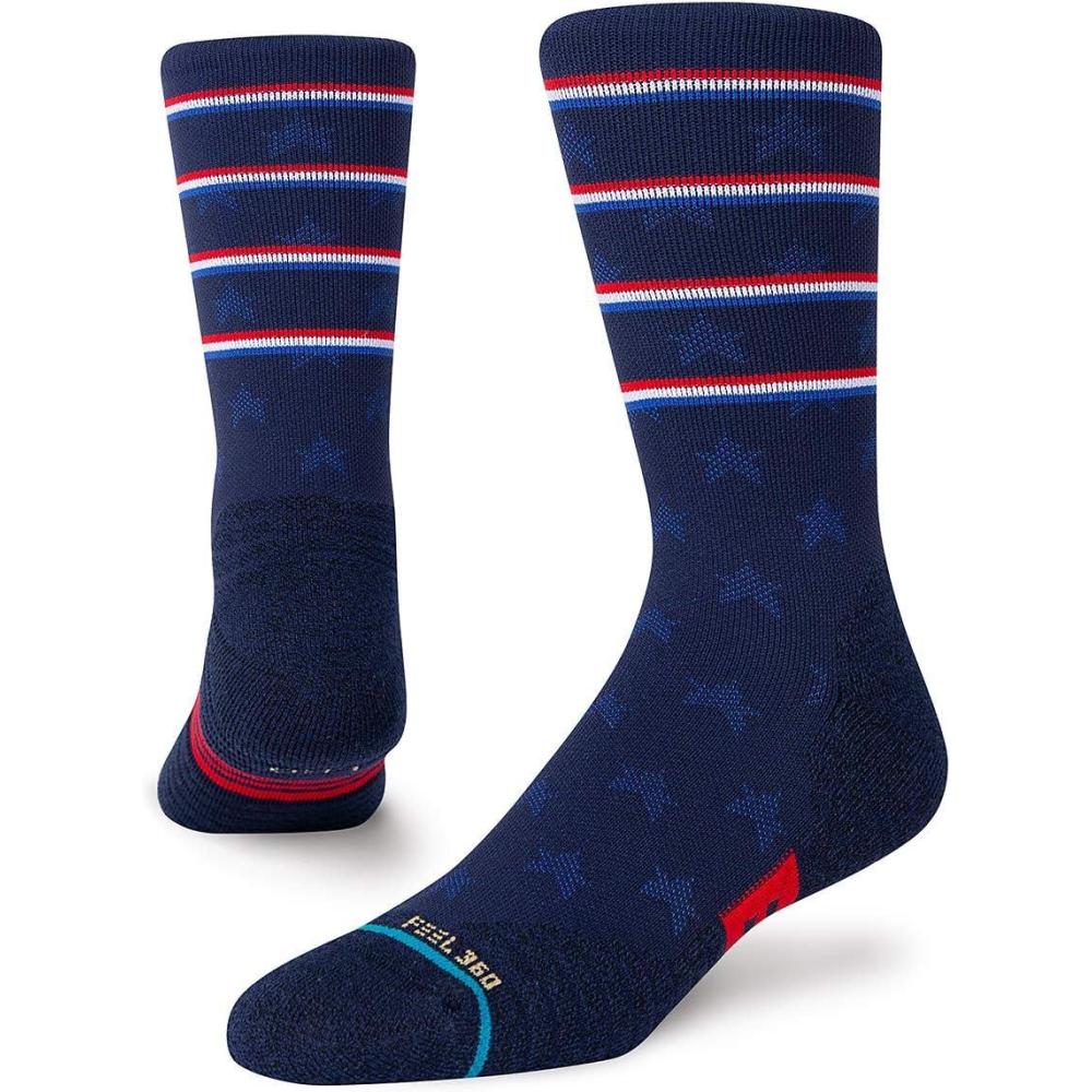 imageStance Unisex Independence Performance Crew Socks Navy M