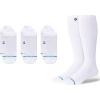 imageStance Compression OTC Socks Icon Athletic Tab Socks 3Pack White Large  OvertheCalf Compression ampamp LowCut Athletic Socks for Comfort Recovery ampamp Everyday Wear
