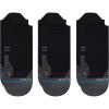 imageStance Unisex Performance Run Light 3 Pack Black Tab Socks Black M