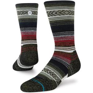Stance Mid Wool Crew – Unisex Socks – Seamless Toe Design – Medium Cushioning – Reinforced Heel & Toe Black Red MD (US Men’s Shoe 6-8.5, Women’s Shoe 8-10.5) One Size