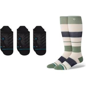 Stance Performance Socks Bundle – Ultralight Tab 3-Pack & Compression OTC Socks for Men & Women, Large | Running & Recovery Comfort Set, Breathable Cotton, Machine Washable