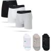 imageStance Mens Boxer Briefs amp Athletic Tab Socks 3Pack Bundle Multicolor Large  Everyday Comfort amp Performance Set