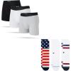imageStance Mens Comfort Bundle  3Pack Boxer Brief Underwear  3Pack Icon Crew Socks Premium Cotton Blend Breathable amp Supportive Everyday Essentials