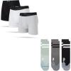 imageStance Mens Performance Comfort Bundle  Boxer Brief 3Pack  Franchise Crew Socks 3Pack Multicolor Large