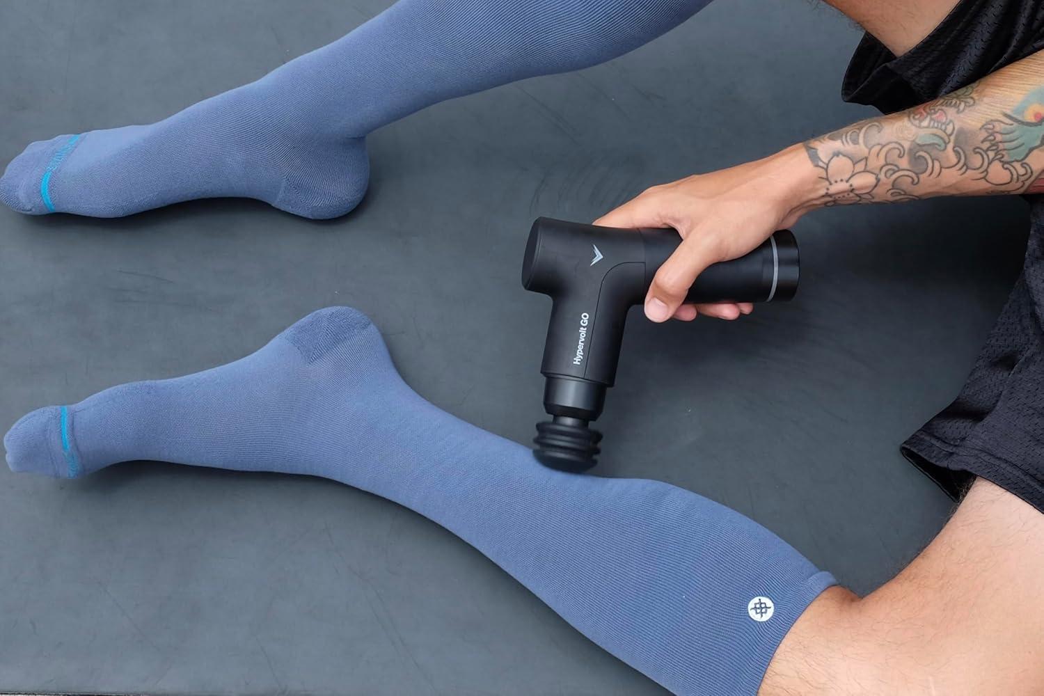 imageStance Compression OTC Socks for Men amp Women Over the Calf Mid Grade 1520mmHg CompressionBlack