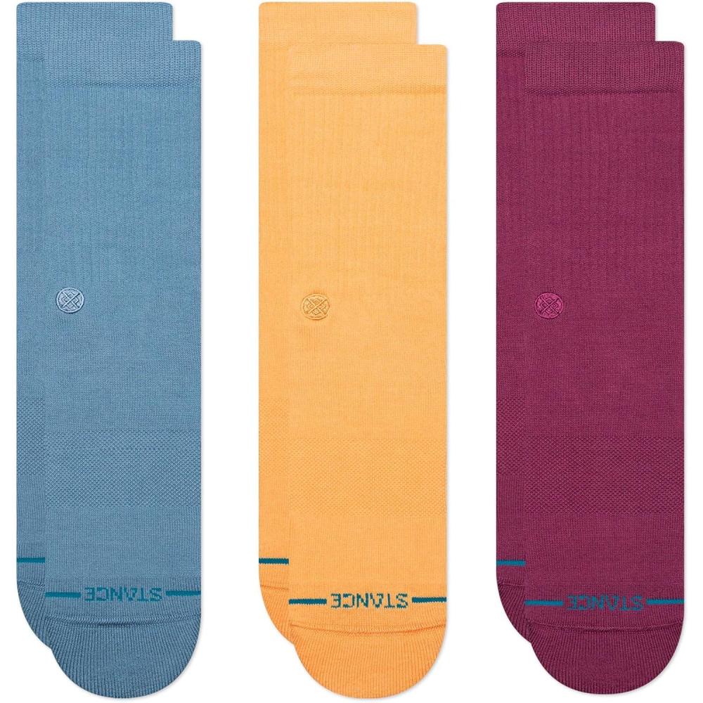 imageStance Icon Classic Casual Crew Socks 3Pack Cotton Blend and Cushioning Arch SupportDragon