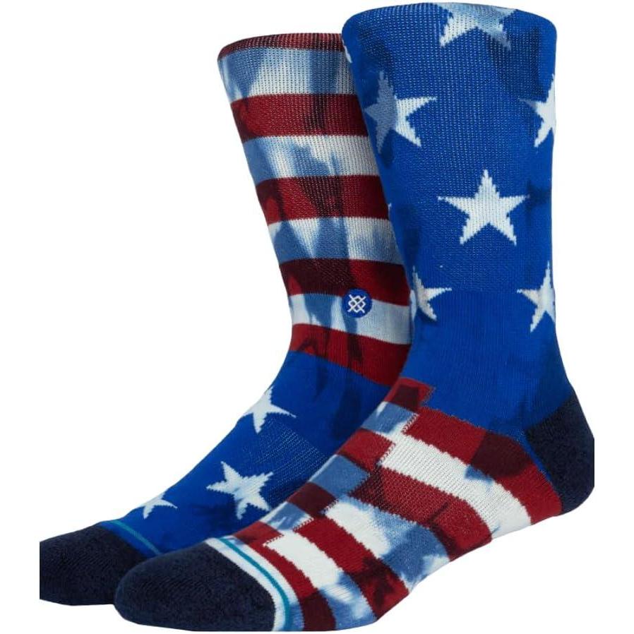 imageStance Mens Banner Classic Crew Sock MD Mens Shoe 685 Womens Shoe 8105 Navy