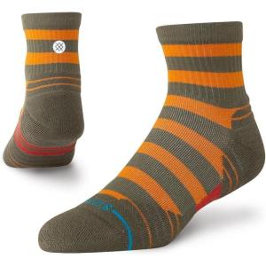 Stance Unisex Lumberjack Mid Ribbed Quarter(Military Green)