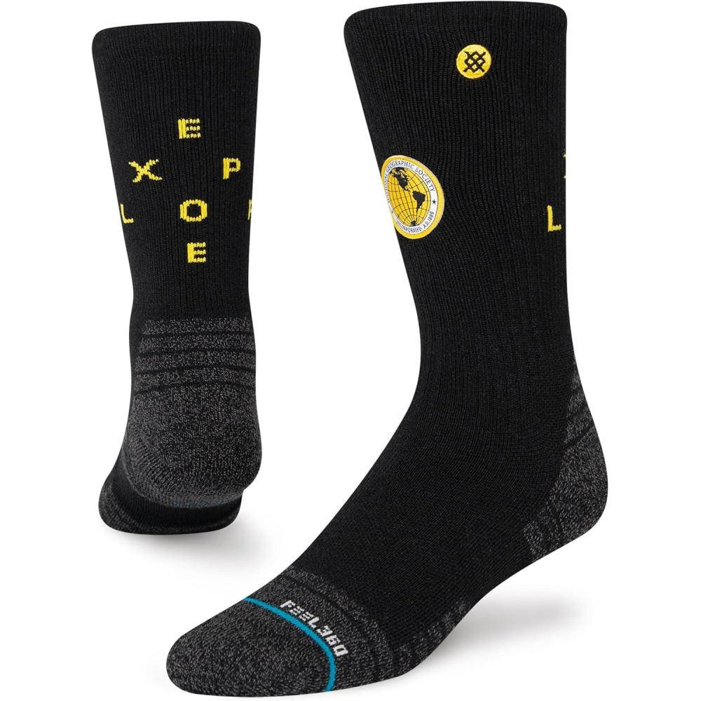 imageStance Crew Exploration Socks Medium Black